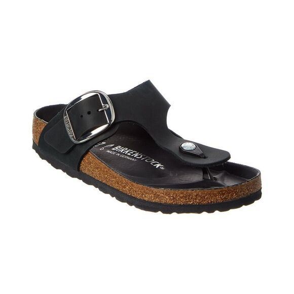 Birkenstock Gizeh Big Buckle Oiled Leather Sandal - Picture 1 of 5